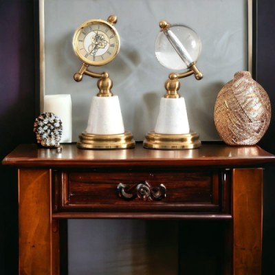 TIMEPIECE AND CRYSTAL ORB DUO